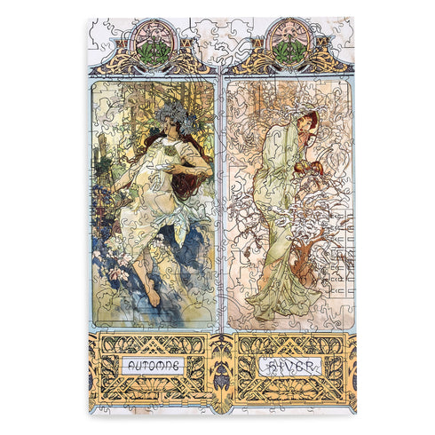 巨匠の破片 Mucha パズルとフレームセット