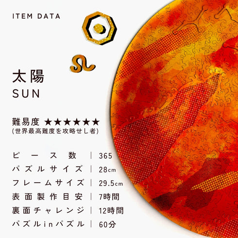 【予約販売】宇宙の破片 SUN 太陽と専用フレームセット
