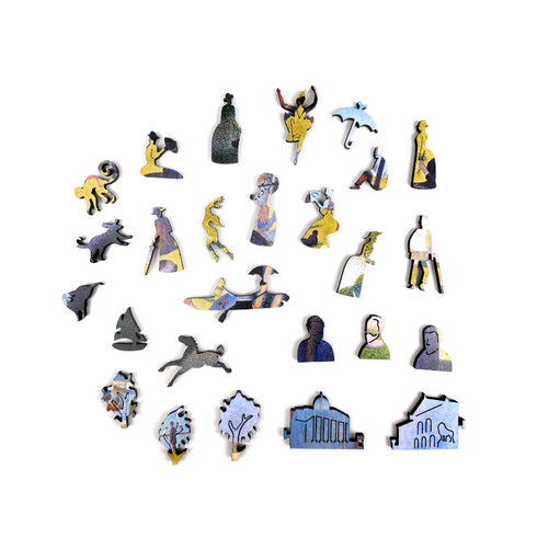 巨匠の破片 スーラ パズルとフレームのセット