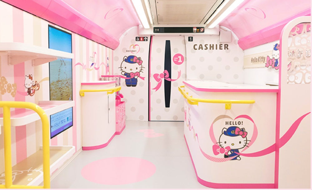 キティちゃんの新幹線はいつまで乗れる？車内販売や限定スイーツもかわいい♡