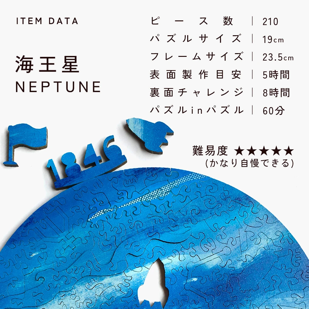宇宙の破片 NEPTUNE 海王星と専用フレームセット – ご褒美パズル