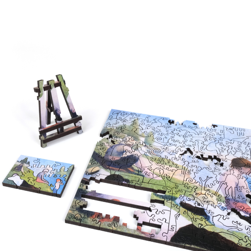 巨匠の破片 スーラ　パズルとフレームのセット